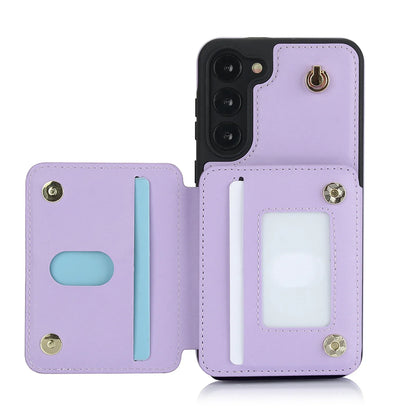 Luxury Cross Body Zipper Card Wallet Samsung Case
